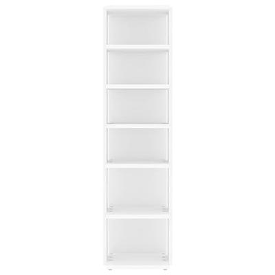 VidaXL Schoenenkasten 2 st 27,5x27x102 cm bewerkt hout wit