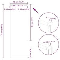 Rolgordijn verduisterend koffie 45x175 cm stofbreedte 40,7 cm - thumbnail
