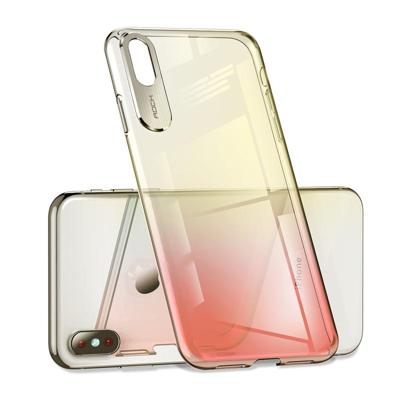 ROCK Gradient Color PC beschermhoes voor iPhone XR (rood)