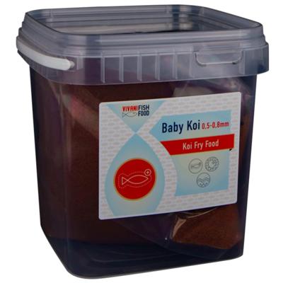 Vivani Baby Koivoer 0,5-0,8mm - Voor Gezonde Groei & Sterke Weerstand - 5kg Premium Vijvervoer