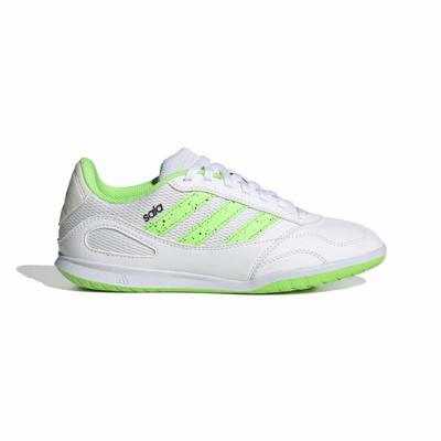 adidas Super Sala III Zaalvoetbalschoenen (IN) Kids Wit Lichtgroen Zwart