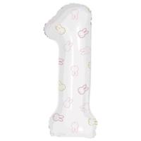 Nijntje folieballon 1 jaar meisje - 106cm - thumbnail