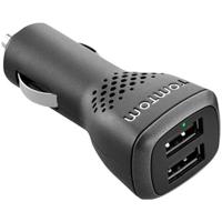 TomTom hogesnelheid dubbele autolader 12V/ 24V voor alle TomTom navigatiesystemen en andere apparaten die worden opgeladen via USB zoals smartphones of tablets - thumbnail