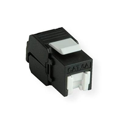 ROLINE Cat.6A (Klasse EA) Keystone, RJ45, niet afgeschermd, zonder gereedschap, zwart