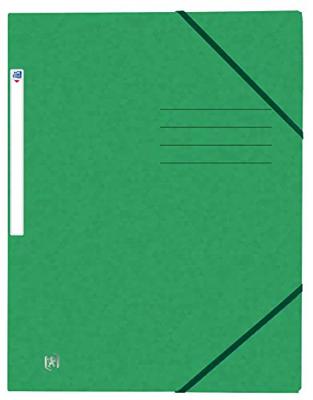 Elastomap oxford top file a4 3 kleppen 390gr groen | 10 stuks