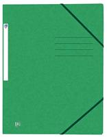 Elastomap oxford top file a4 3 kleppen 390gr groen | 10 stuks - thumbnail