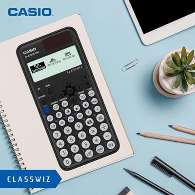 Casio FX-810DE CW Technische rekenmachine Zwart Aantal displayposities: 17 werkt op batterijen, werkt op zonne-energie (b x h x d) 77 x 10.7 x 162 mm