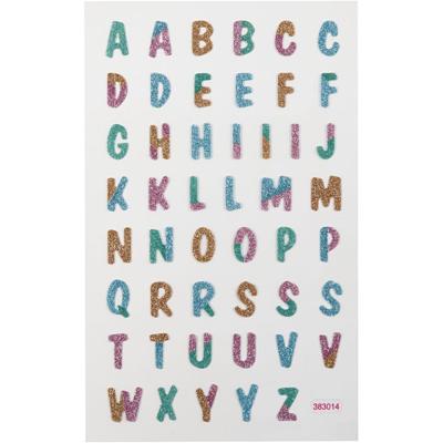 Creativ Company Glitter stickers, letters, vel 10x16 cm, 1 vel Creativ Company Glitter stickers, letters, vel 10x16 cm, 1 vel