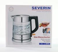 Severin WK3468 Waterkoker RVS/Glas 1L 2200W - thumbnail