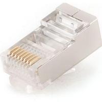 Afgeschermde modulaire RJ45 stekker, 8P8C, 50 stuks - thumbnail