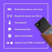 Tile by Life360 Slim (2024) – Portemonneefinder, Bluetooth-tracker en itemfinder voor bagagelabels, paspoorten en meer. Zowel iOS- als Android-compatibel. Telefoonfinder. 2-Pack (zwart) - thumbnail