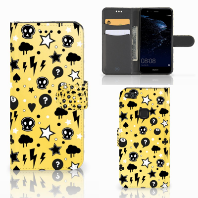 Telefoonhoesje met Naam Huawei P10 Lite Punk Geel Telefoonhoesje met Naam Huawei P10 Lite Punk Geel