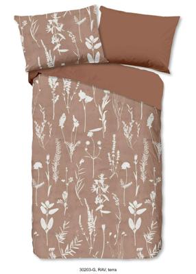 Good Morning Dekbedovertrek "bloemen" - Terra - (200x200/220 cm) - Katoen Good Morning Dekbedovertrek "bloemen" - Terra - (200x200/220 cm) - Katoen