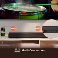 Hisense HS1000, 2.0-kanaals soundbar, 120 W max audio power, Dolby Audio, DTS Virtual: X, Voice Enhanced, TV Mode, EzPlay - thumbnail