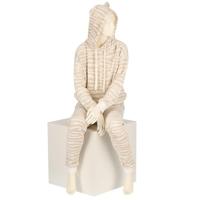 Dames huispak Fleece - Lounge set dames - Zebra - Warm winter pyjamapak - Loungewear dames - thumbnail