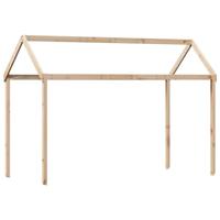 Halfhoogslaper met ladder en bedhuis grenenhout 90x200 cm - thumbnail