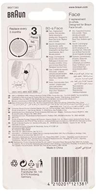 Braun Face 80-s Extra Sensitive-borstel voor de gevoelige huid - Verpakking met 2 vervangende borstels