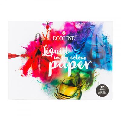Bruynzeel Ecoline aquarelpapierblok, 24x32cm, 290 g/m, 12 vellen