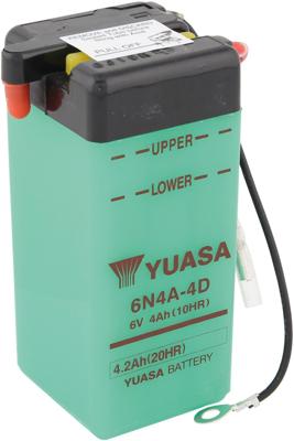 YUASA batterij "6n4a-4d" battery 6n4a-4d standard without sp YUASA batterij "6n4a-4d" battery 6n4a-4d standard without sp