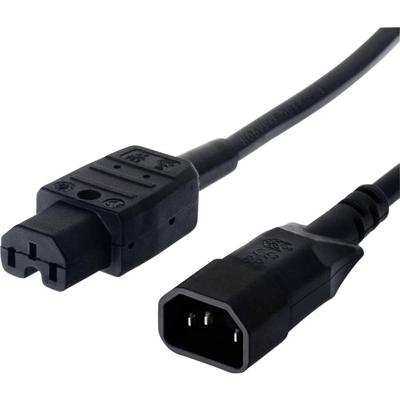 Bachmann 356.1240 Apparaat (koud) Aansluitkabel Zwart 2 m