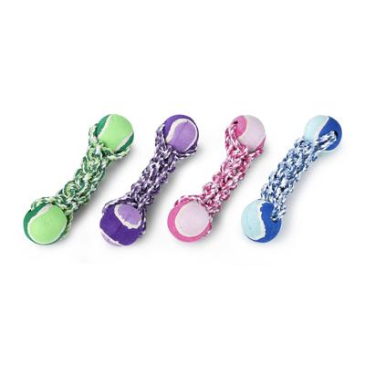 Speeltouw Met 2 Tennisballen Extra Stevig Speeltouw Met 2 Tennisballen Extra Stevig