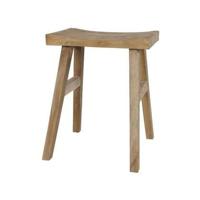 Boomstam krukje recht teak - thumbnail