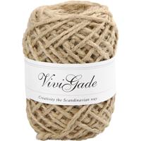 Vivi Gade Natuurlijk hennep, dikte 1-2 mm, naturel, 30 m/ 1 rol - thumbnail
