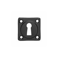 Intersteel Rozet vierkant met sleutelgat - mat zwart - thumbnail