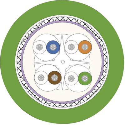 LAPP 2170488/100 Netwerkkabel CAT 6 SF/UTP 4 x 2 x 0.13 mm² Groen 100 m