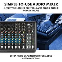 Alto Professional TrueMix 800FX 8-kanaals mixer met USB, Bluetooth en Alesis Multi-FX - thumbnail