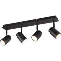Mat Zwarte LED Plafondspot - GU10 - IP44 Spatwaterdicht - Aluminium - thumbnail