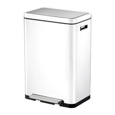 EKO - X-Cube pedaalemmer 45 ltr, EKO - Steel Stainless steel Polypropylene - wit, mat RVS