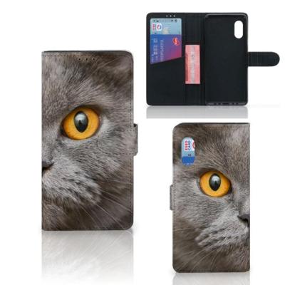 Telefoonhoesje | Met pasjeshouder | Samsung Xcover Pro Britse Korthaar Telefoonhoesje | Met pasjeshouder | Samsung Xcover Pro Britse Korthaar