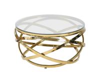 Artistiq Living Salontafel 'Mischa' 80cm, kleur goud - thumbnail