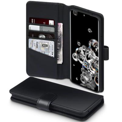 Qubits - luxe echt lederen wallet hoes - Samsung Galaxy S20 Ultra - Zwart Qubits - luxe echt lederen wallet hoes - Samsung Galaxy S20 Ultra - Zwart