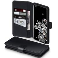 Qubits - luxe echt lederen wallet hoes - Samsung Galaxy S20 Ultra - Zwart - thumbnail