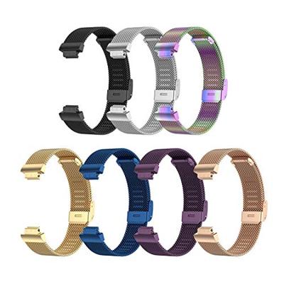 Fitbit Inspire Milanese bandje met gesp - Maat: Large - Goud Fitbit Inspire Milanese bandje met gesp - Maat: Large - Goud