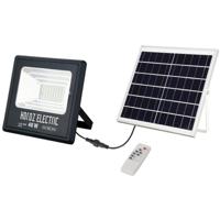 LED Floodlight op Zonne-energie - LED Schijnwerper - LED Solar Tuinverlichting Wandlamp - Togre - 40W - Helder/Koud Wit 6400K - Afstandsbediening - Waterdicht IP65 - Aluminium - thumbnail