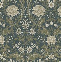 Dutch Wallcoverings British Heritage Bloem - Groen - thumbnail