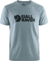Fjallraven Logo T-shirt Heren Blauw - thumbnail