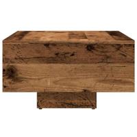 Salontafel 85x55x31 cm bewerkt hout oud houtkleurig - thumbnail