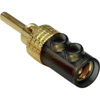 TRU COMPONENTS Banaanstekker Stekker, recht Stift-Ø: 4 mm Zwart 1 stuk(s) - thumbnail