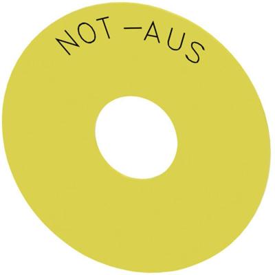Siemens 3SU1900-0BC31-0AS0 3SU19000BC310AS0 Onderlegring Rond (Ø) 75 mm NOT-AUS Geel, Zwart 10 stuk(s) Siemens 3SU1900-0BC31-0AS0 3SU19000BC310AS0 Onderlegring Rond (Ø) 75 mm NOT-AUS Geel, Zwart 10 stuk(s)