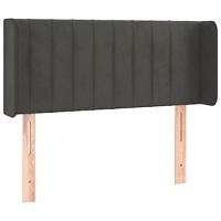 Hoofdbord LED 103x16x78/88 cm fluweel donkergrijs - thumbnail
