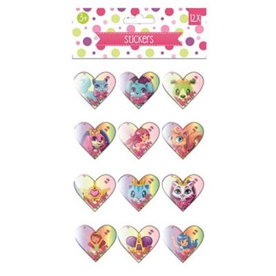 W&O stickervel 3D huisdier junior 27,5 x 14 cm papier 12-delig W&O stickervel 3D huisdier junior 27,5 x 14 cm papier 12-delig