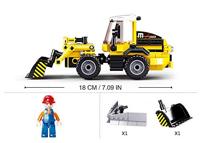 Sluban Wheel Loader bouwstenen set - thumbnail
