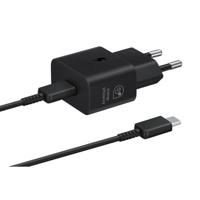 Samsung EP-T2510X USB-oplader 25 W 1x USB-C Zwart Snellader - thumbnail