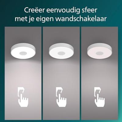 Plafondlamp LED Philips coiner 24 W Ø 38,9 x 8 cm Wit Metaal (4000 K)