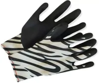 Kixx handschoen zebra white maat 8 - thumbnail