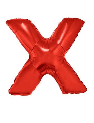 Folieballon Rood Letter &apos;X&apos; Groot